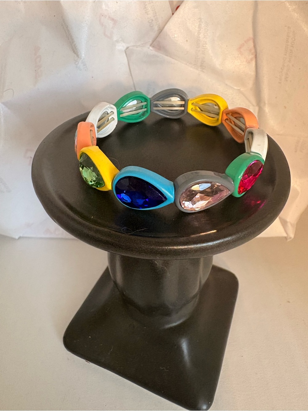 Multicolor Teardrop Gem Bracelet - Women Accessories